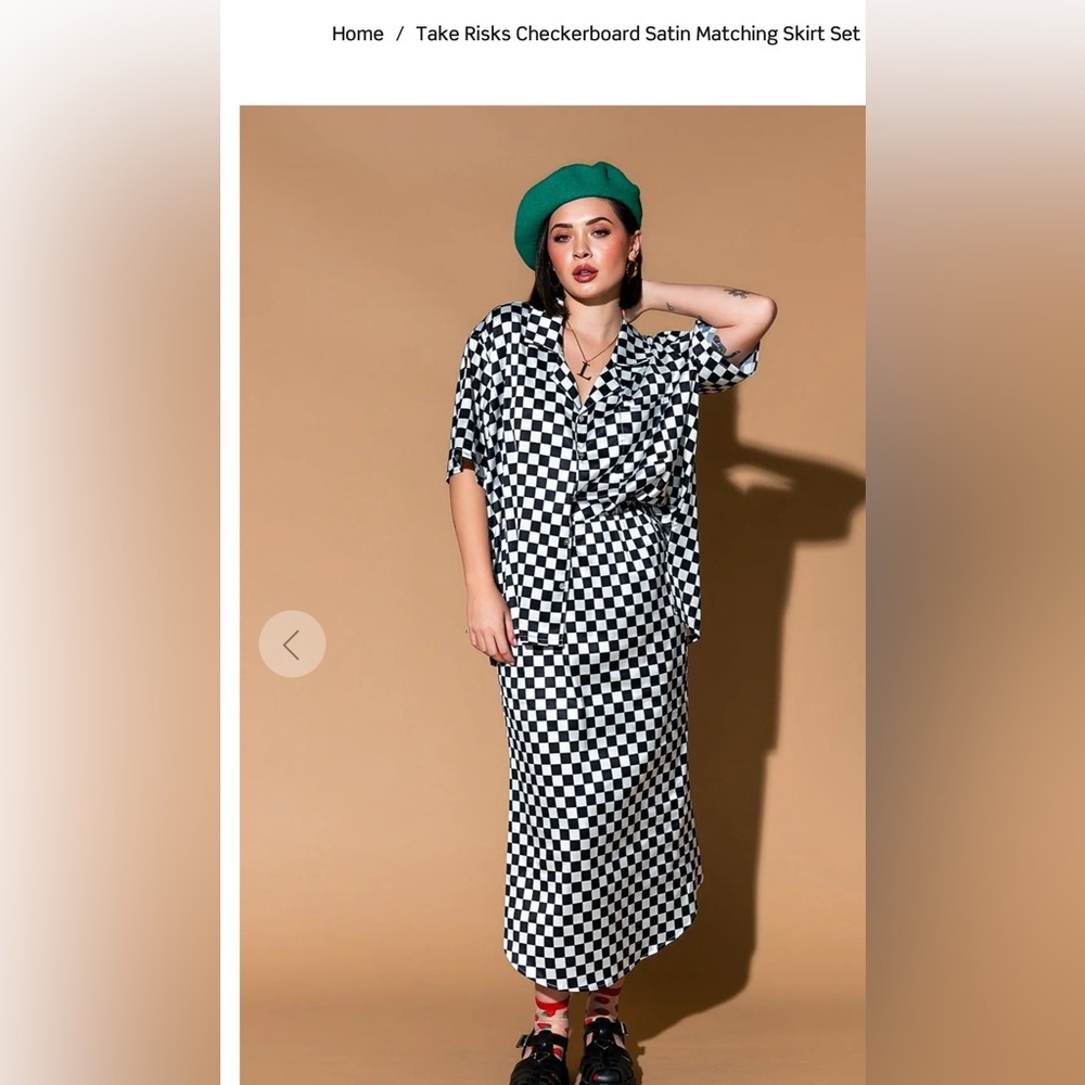 Dressed in LaLa checkerboard set